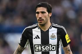 Sandro Tonali in action for Newcastle United. 