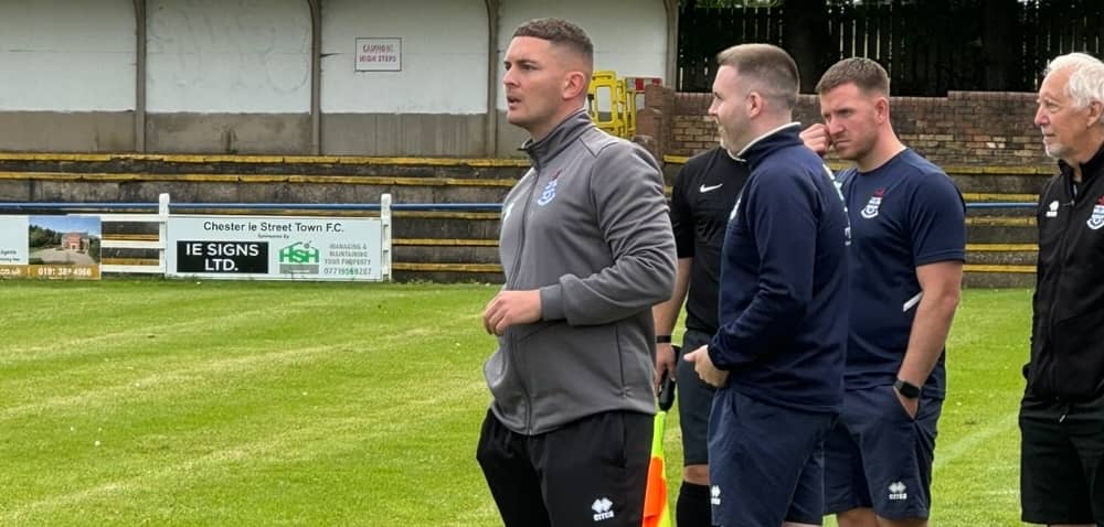 Jarrow manager Kennie Malia (photo Peter Franklin)