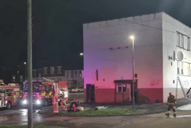 Emergency crews were called to a fire at the former Top Club, in South Shields, on Wednesday afternoon (October 30).