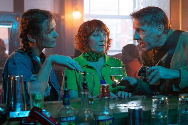 In this Alma's Not Normal scene, Alma (Sophie Willan), is pictured with Richard (Craig Parkinson). Credit: BBC/Expectation TV/Vishal Sharma