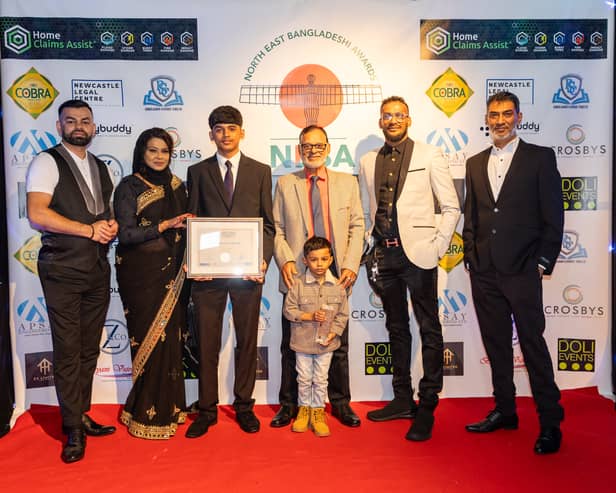 Namaste staff at the North East Bangladeshi Awards. 