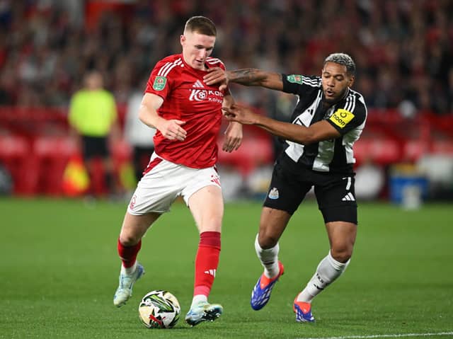 Elliot Anderson in action for Nottingham Forest against Newcastle United in August.