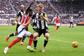 Lewis Hall was the man of the match in Newcastle's victory over Arsenal.