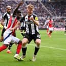 Lewis Hall was the man of the match in Newcastle's victory over Arsenal.