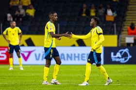 Nottingham Forest's Anthony Elanga and Newcastle United's Alexander Isak in action for Sweden