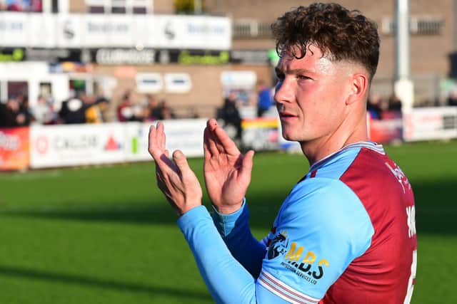South Shields defender Dillon Morse (photo Kevin Wilson)