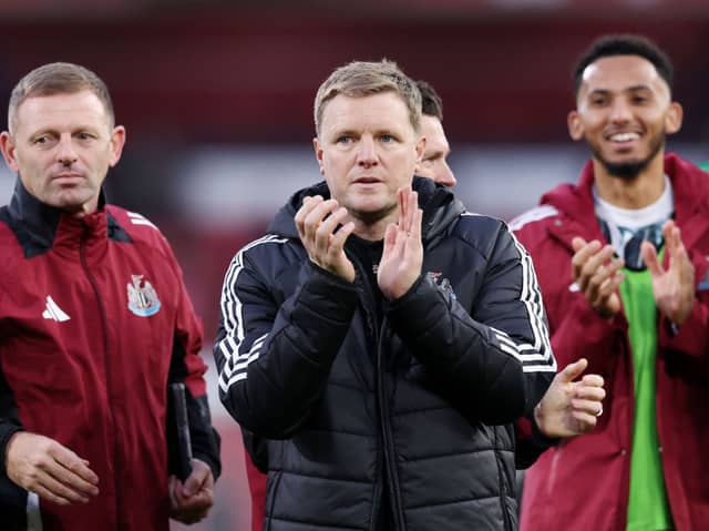Newcastle United head coach Eddie Howe
