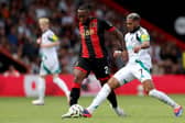 Bournemouth winger Antoine Semenyo in action against Newcastle United in August.