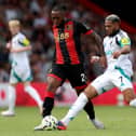 Bournemouth winger Antoine Semenyo in action against Newcastle United in August.