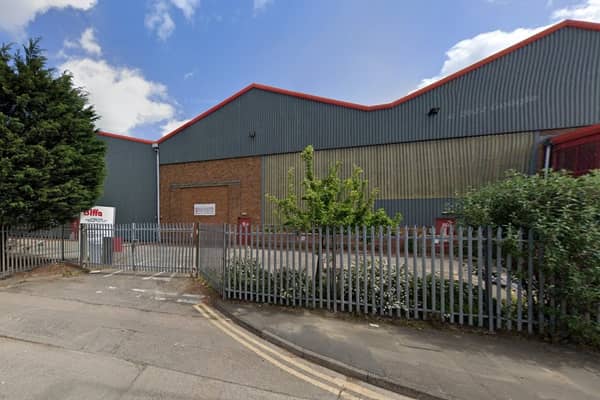The former Biffa Unit, on the Simonside Industrial Estate.