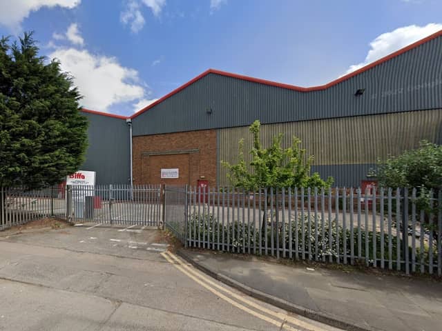 The former Biffa Unit, on the Simonside Industrial Estate.