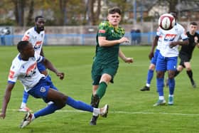Hebburn Town suffered a 2-0 defeat at NPL Premier Division rivals Guiseley on Saturday (photo Tyler Lopes)