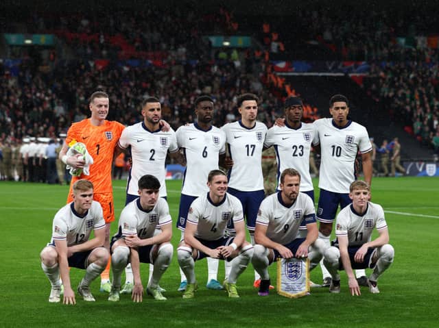 England defeated the Republic of Ireland at Wembley with Newcastle United's Lewis Hall, Tino Livramento and Anthony Gordon all starting
