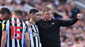 Newcastle United head coach and Miguel Almiron