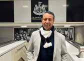 Newcastle United legend Nobby Solano has taken his first journey on the Tyne and Wear Metro.