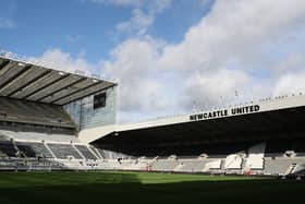 General view inside the stadium prior to the Premier League match between Newcastle United FC and Brighton & Hove Albion FC at St James' Park on October 19, 2024 in Newcastle upon Tyne, England. (Photo by George Wood/Getty Images)
