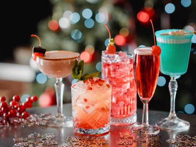 A exciting Christmas cocktail menu at a famous restaurant chain