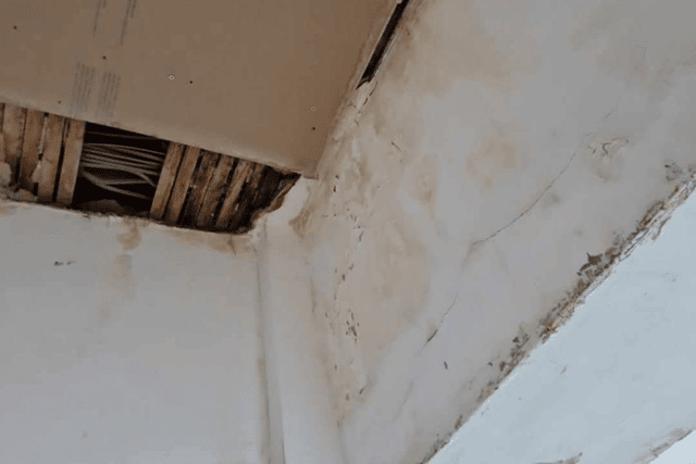 The water has caused severe damage to the home, making it unsafe for Emma and her three children.