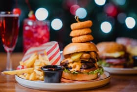 The Christmas burger from TGI Fridays
