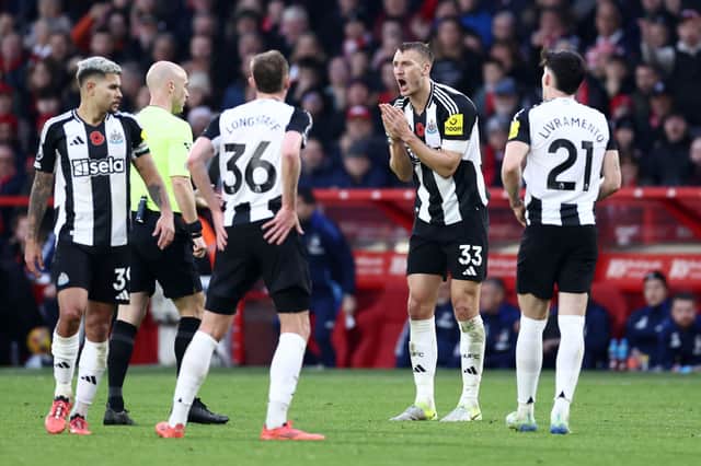Dan Burn was suspended following his fifth yellow card of the season against Nottingham Forest. 