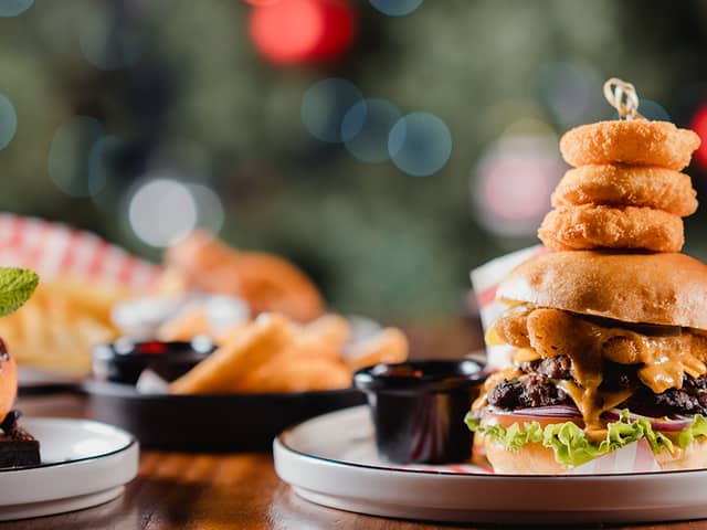 Santa’s Smashed Burger makes an appearance on the festive menu 