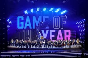 The Game of the Year award is presented onstage in 2021. (Photo by Kevin Winter/Getty Images)