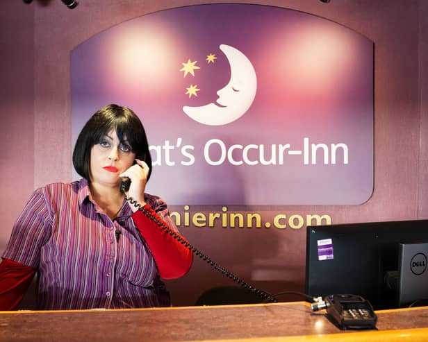 Knock off Nessa opens Premier Inn's newly renamed  'What's Occur-Inn' hotel in Barry Island 