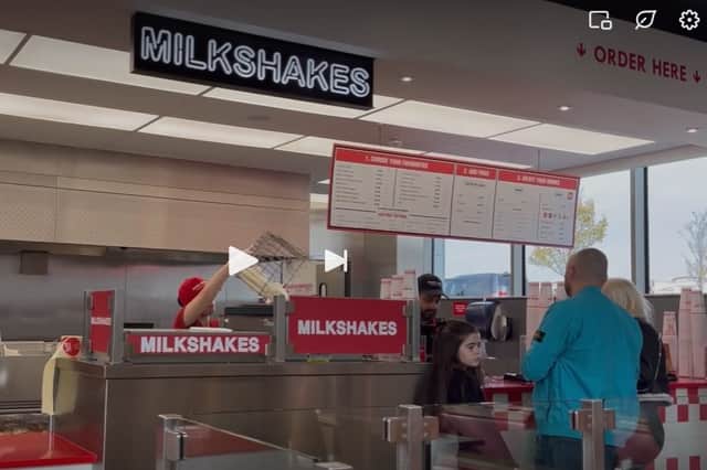 Five Guys' milkshake station