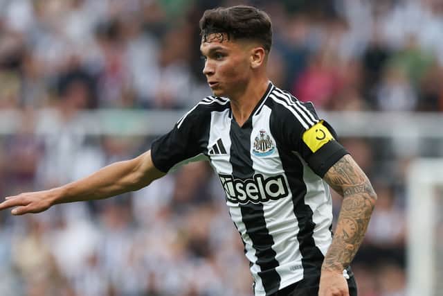 Newcastle United midfielder Jamie Miley