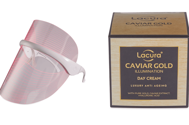 Pick up an LED mask or Caviar Gold Cream in the middle aisle