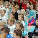 Harking back to this wonderful scene at Harton Primary School in 2014.
Children were enjoying a production by a visiting company.