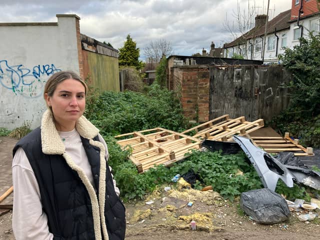 Serife Mehmet, 30, said she has often wished to move away from the area due to the extent of the rubbish