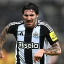 Sandro Tonali in action for Newcastle. 