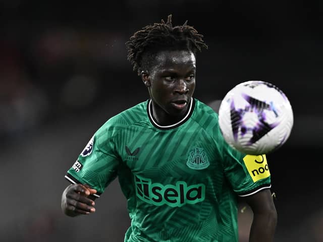Newcastle United forward Garang Kuol. 