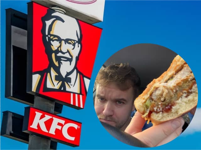 I tried KFC's new Stuffing Tower burger