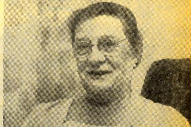 Lady Blyton who was painting the house when the Gazette asked her about her husband's peerage.