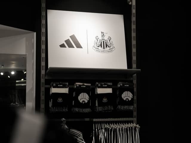 Newcastle United’s club shop. 