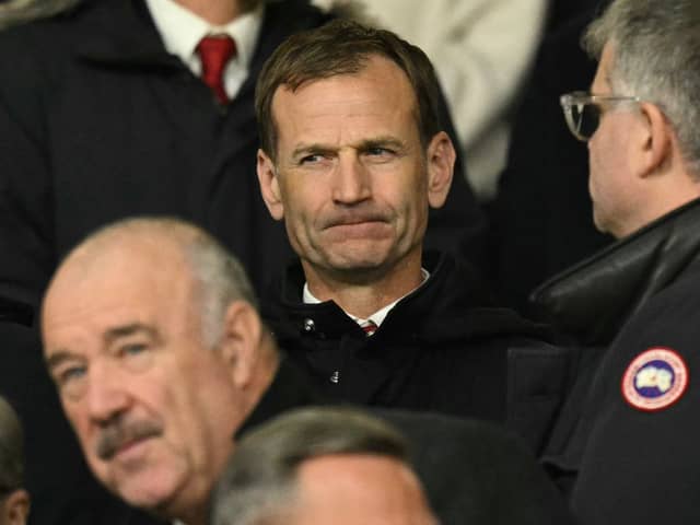 Former Manchester United and Newcastle United sporting director Dan Ashworth is linked with Arsenal. (Photo by OLI SCARFF/AFP via Getty Images)