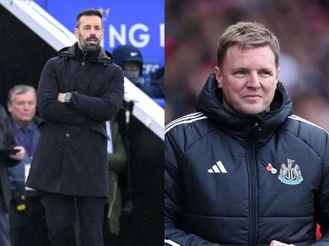 Eddie Howe and Ruud Van Nistelrooy