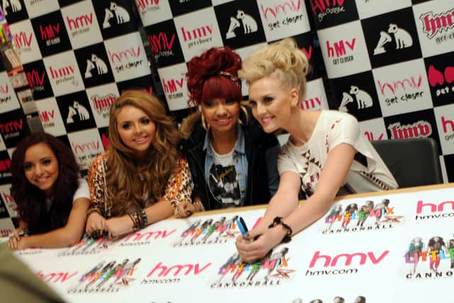 Little Mix at their CD signing in South Shields in 2011.