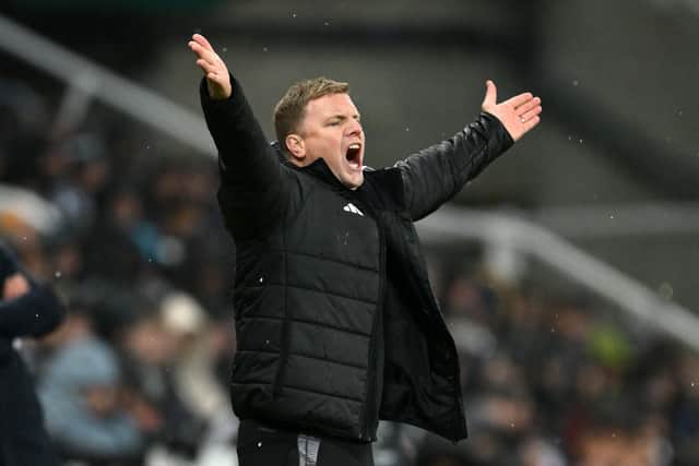 Newcastle United head coach Eddie Howe. 