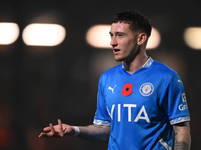 Aston Villa prospect Louie Barry has stood out for Stockport County this season.