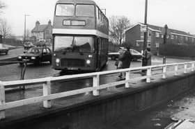 Soggy Cleadon pictured as it recovered from the floods of 1982.