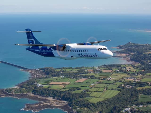 Blue Islands' airline has launched two new routes to Guernsey and Jersey from Newcastle International Airport.