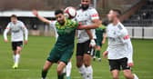 Action from Hebburn Town's 2-1 defeat at Bamber Bridge (photo Tyler Lopes)
