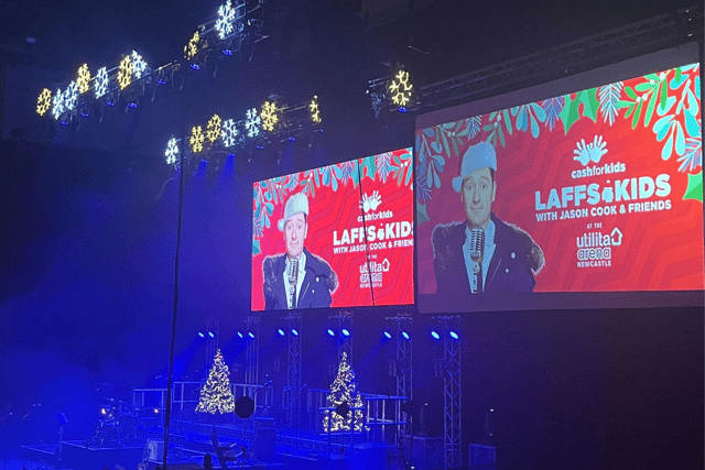Jason Cook hosted Laffs4Kids 2024 at Newcastle's 2024 Utilita Arena on Sunday, December 15.