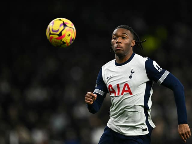 Destiny Udogie in action for Tottenham Hotspur. 