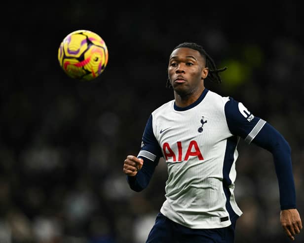 Destiny Udogie in action for Tottenham Hotspur. 