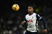 Destiny Udogie in action for Tottenham Hotspur. 