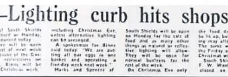 The shops were facing early closing - or not opening at all when the blackouts struck.